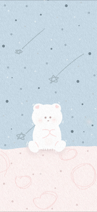 可爱卡通小熊壁纸源vb:星夜茶话会