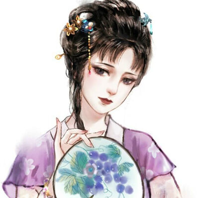动漫古风奏乐图