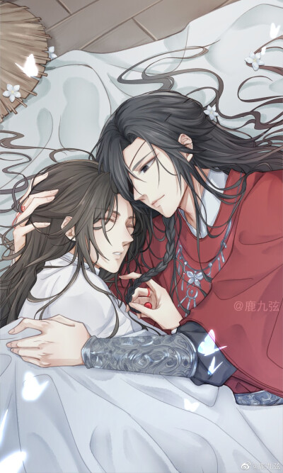 天官赐福 花怜 鹿九弦/绘来源:微博