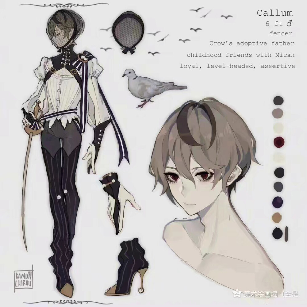 素材衣服,人物设定?