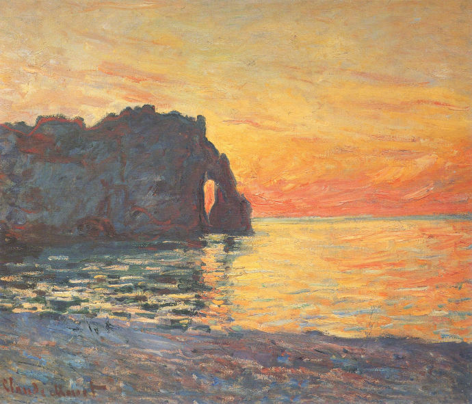 claude monet(克劳德·莫奈)的日落时分1840-1926