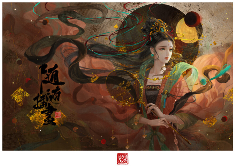 古风"轻盈舞殿三千女,缥缈飞天十二台.