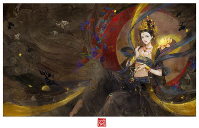 古风"轻盈舞殿三千女,缥缈飞天十二台.