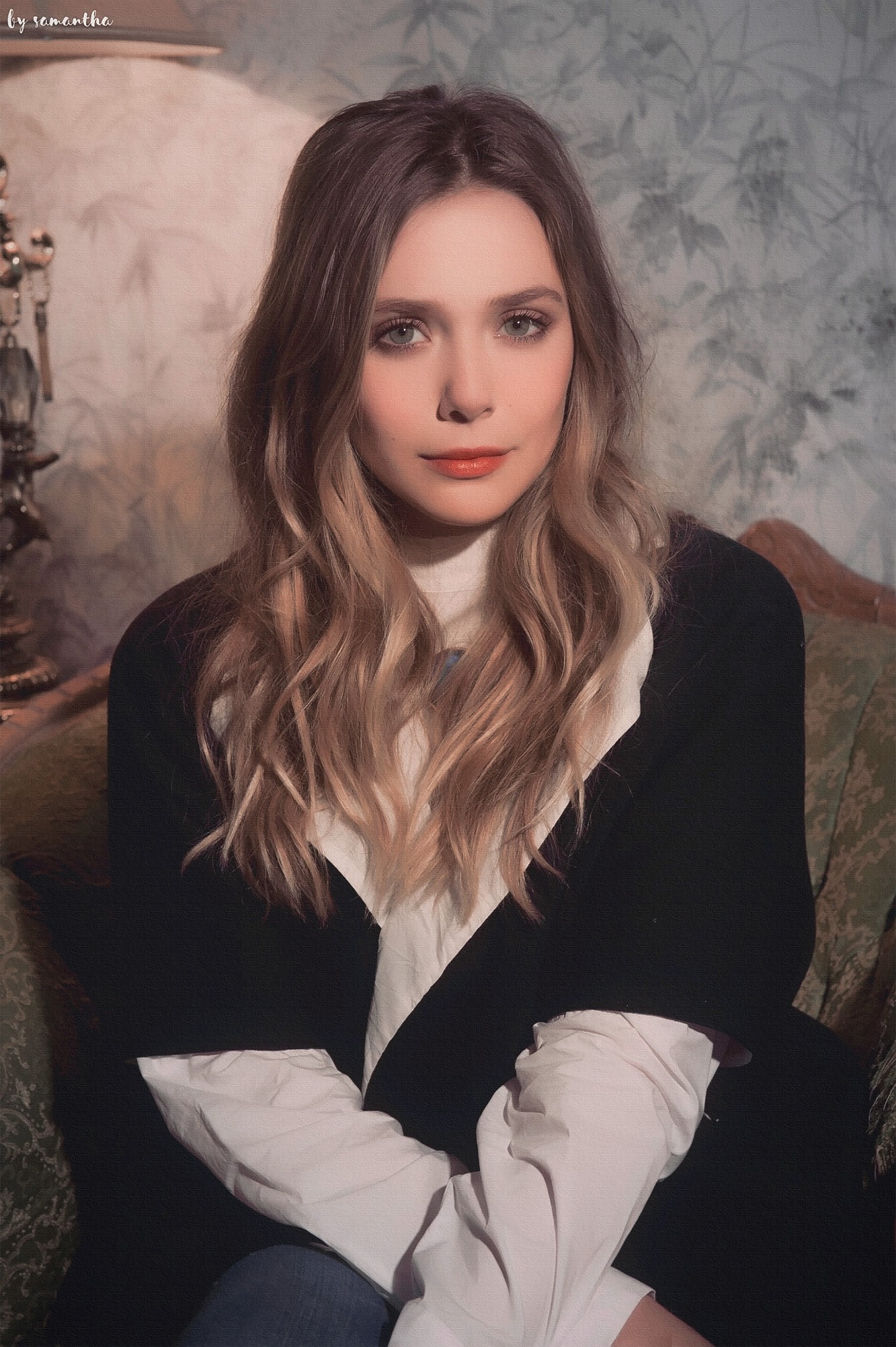 伊丽莎白奥尔森 elizabeth olsen 温婉贤淑 居家美人 cr.@fancyrealm