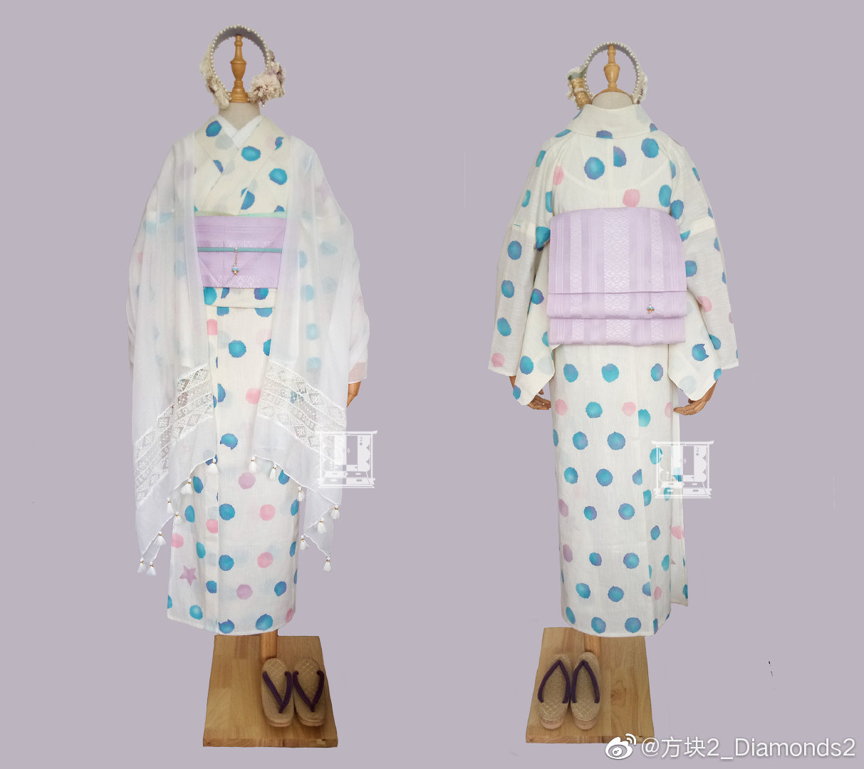 和服混搭 服装设计 素材 模特 人模