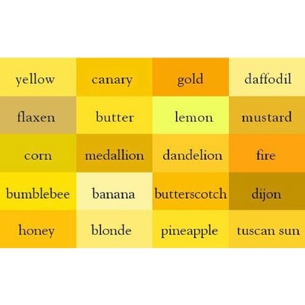 各种颜色色系的对应英 文 词 汇,太齐全了,