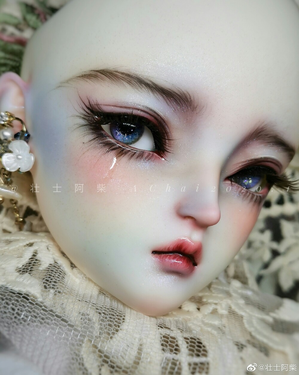 球形关节人偶 bjd 妆面极美