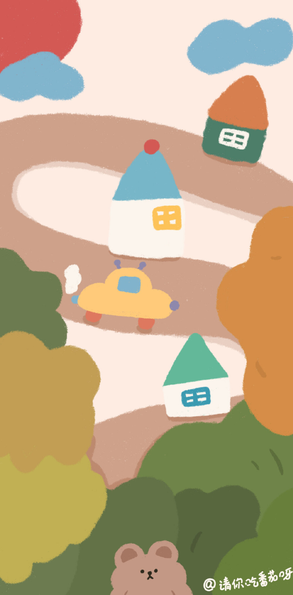 壁纸/少女心壁纸/可爱壁纸/背景/简笔画