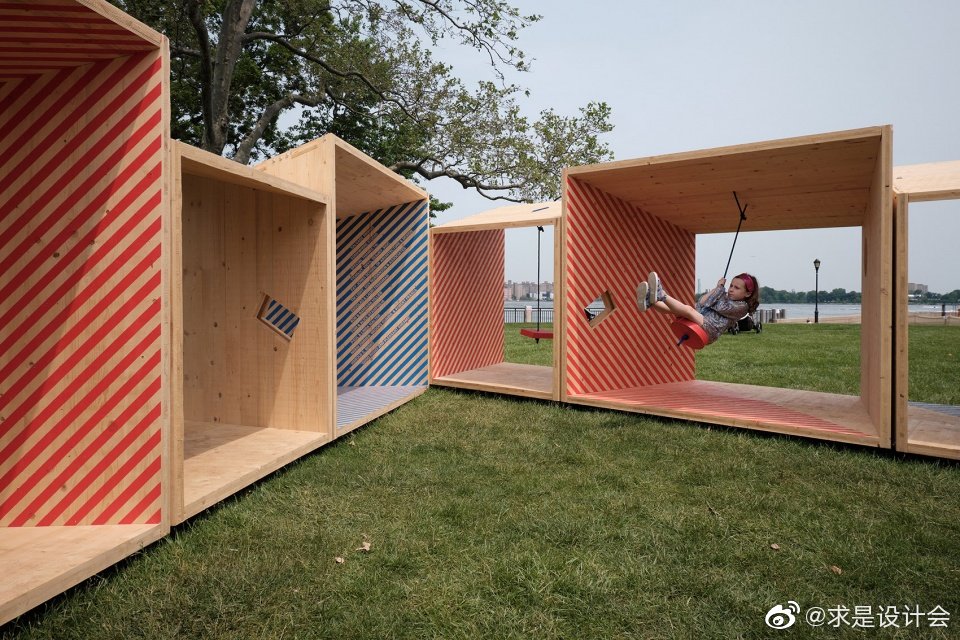 salvage swings展亭装置,纽约 / somewhere studio.#求是爱设计