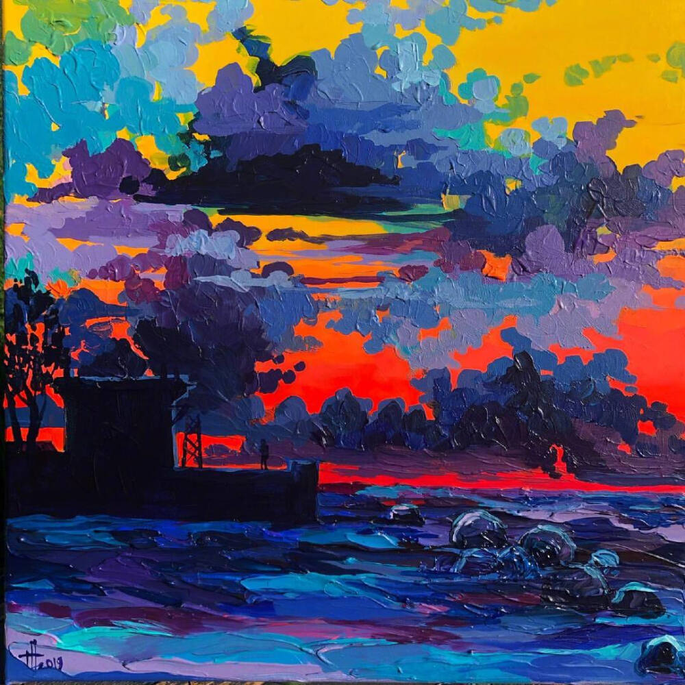 来自画家 anastasia trusova 油画作品 | atrusovaartist.com