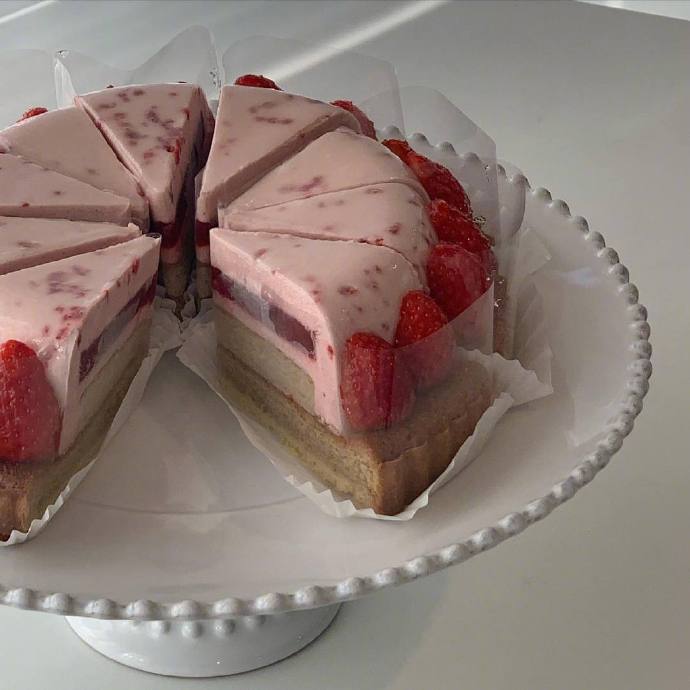 草莓蛋糕背景图头像