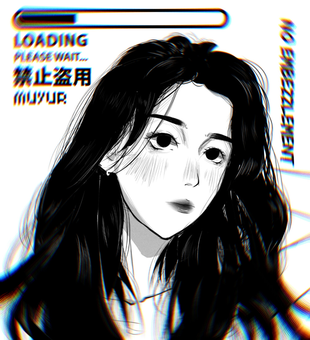 黑白头像约稿