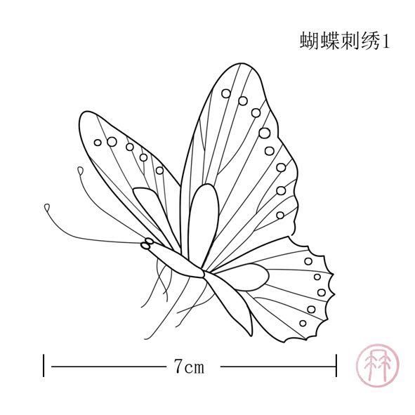 刺绣线稿