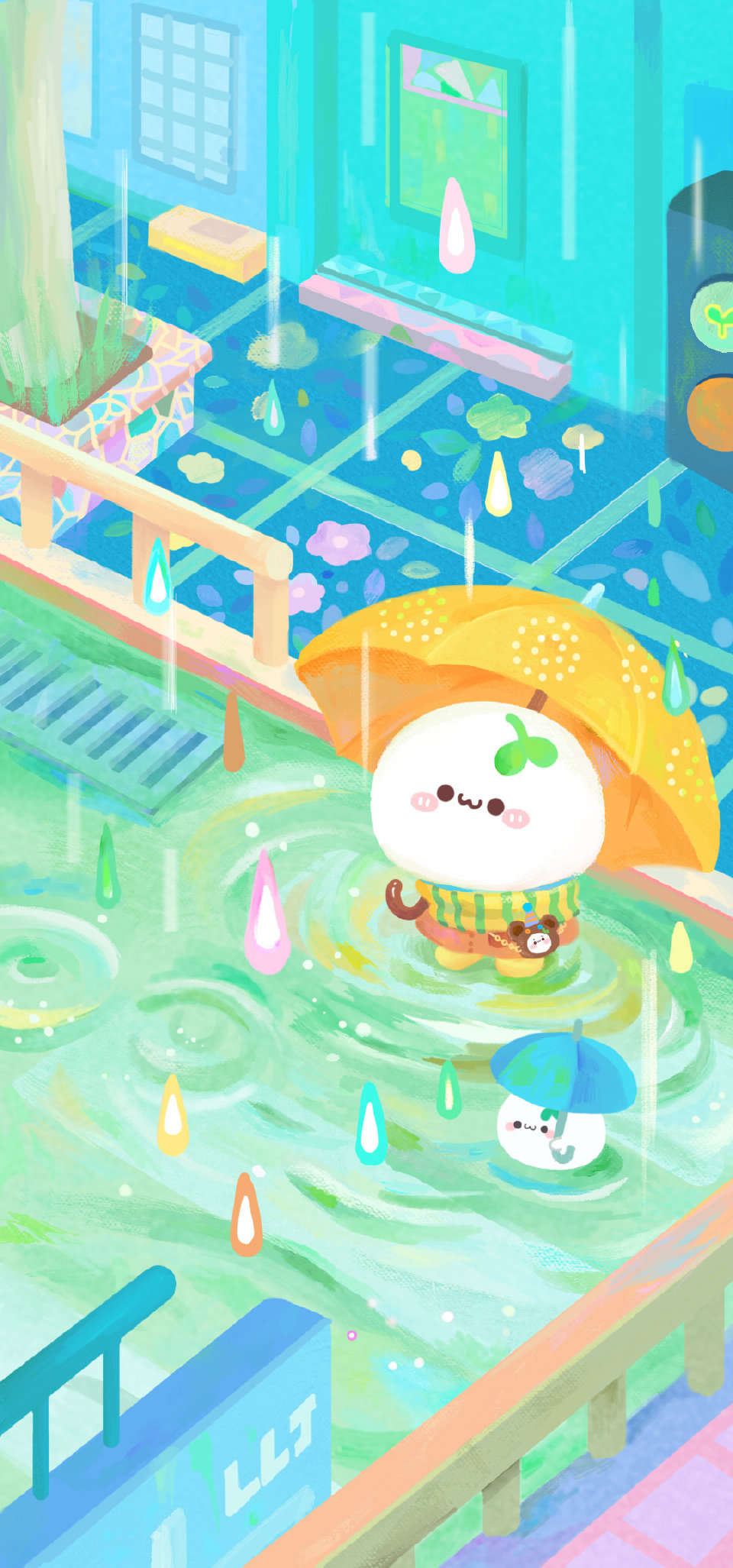 长草颜团子壁纸(图片源于@腿丽丝)