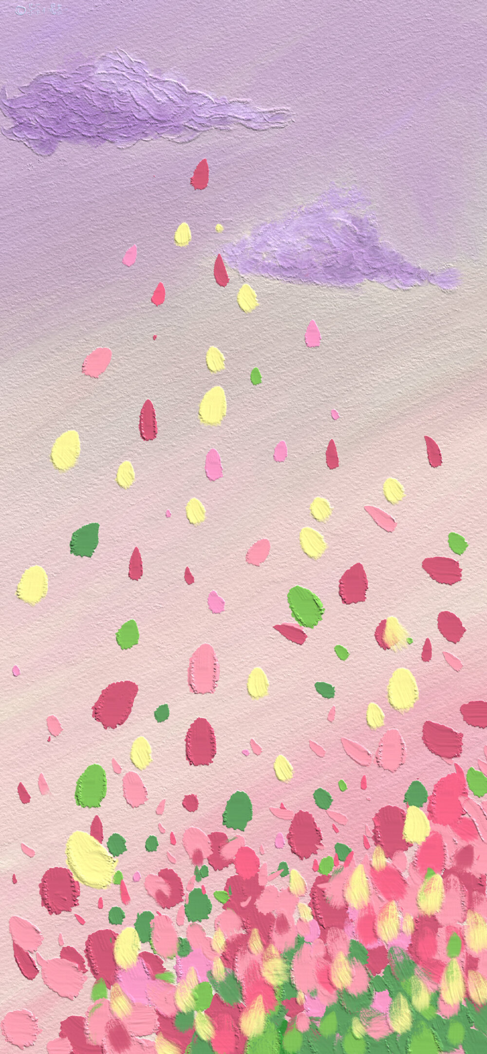 油画质感壁纸artset 高清壁纸 可爱简约 纯色壁纸文字壁纸转载:茶茶不