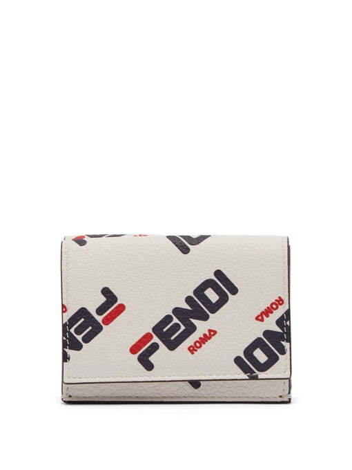 fendi mania logo-print tri-fold leather … - 堆糖,美图壁纸兴趣
