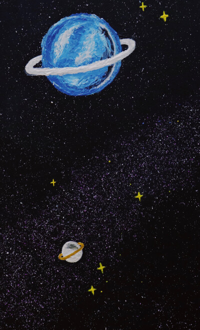 宇宙星空油画