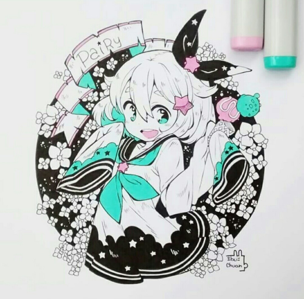 马克笔少女