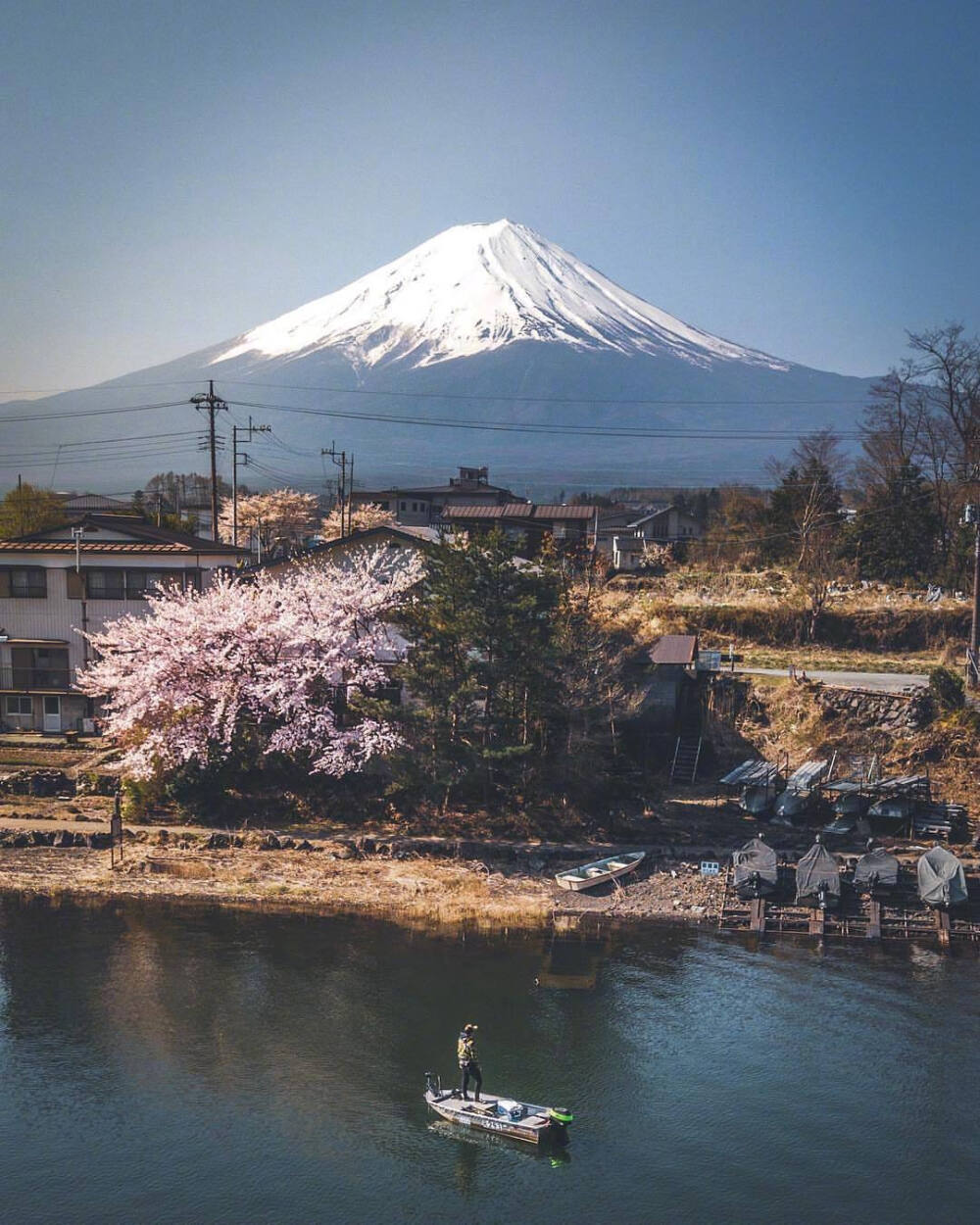 远眺富士山 - 堆糖,美图壁纸兴趣社区