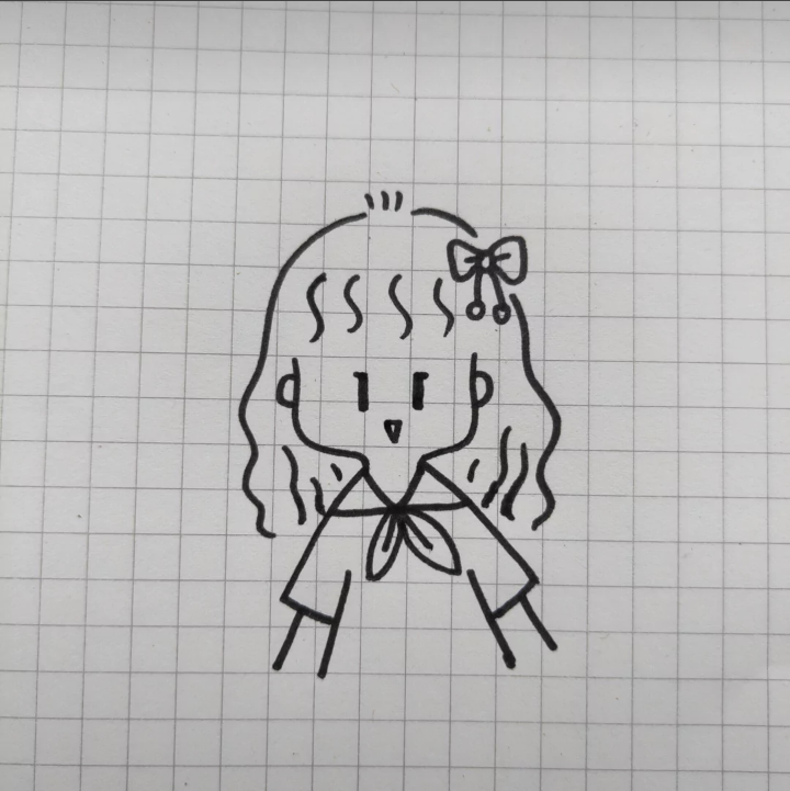 简笔画女孩