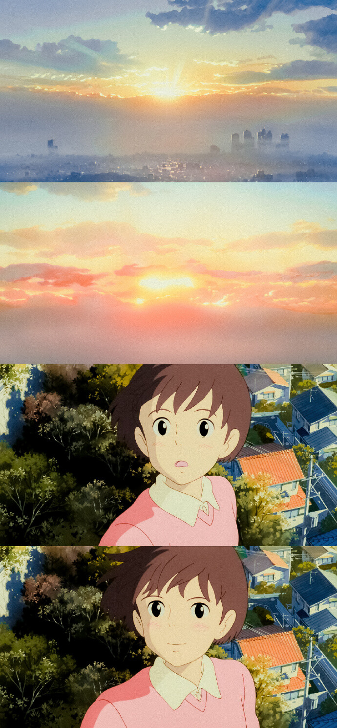 宫崎骏《侧耳倾听》高清拼接壁纸