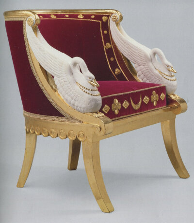 这一时期的家具汲取新古典主义的风格,而受到拿破仑的影响,往往带有古