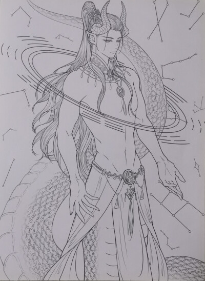 蛇身人首.传说:疱牺又称宓羲,伏羲.