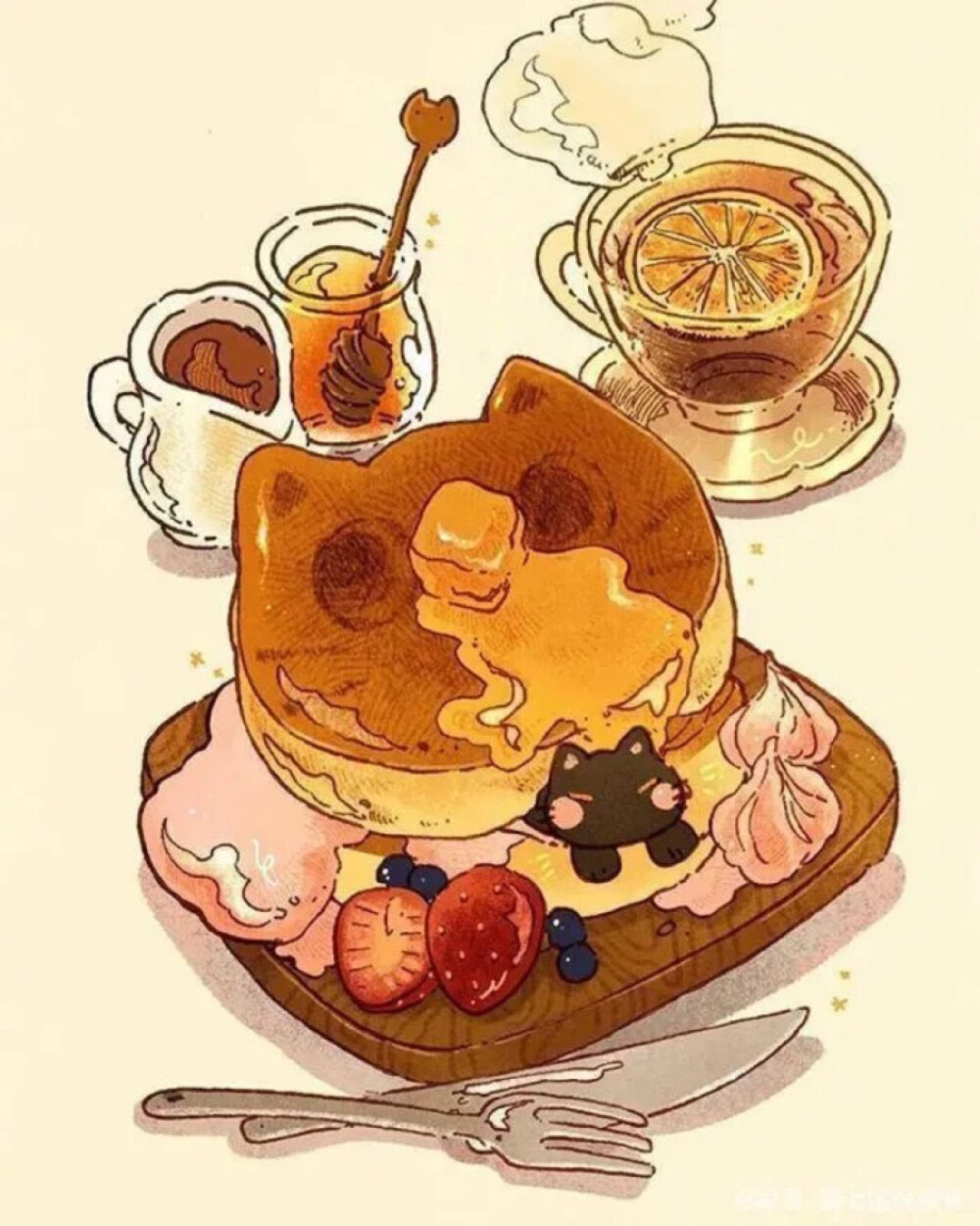 可爱的美食!