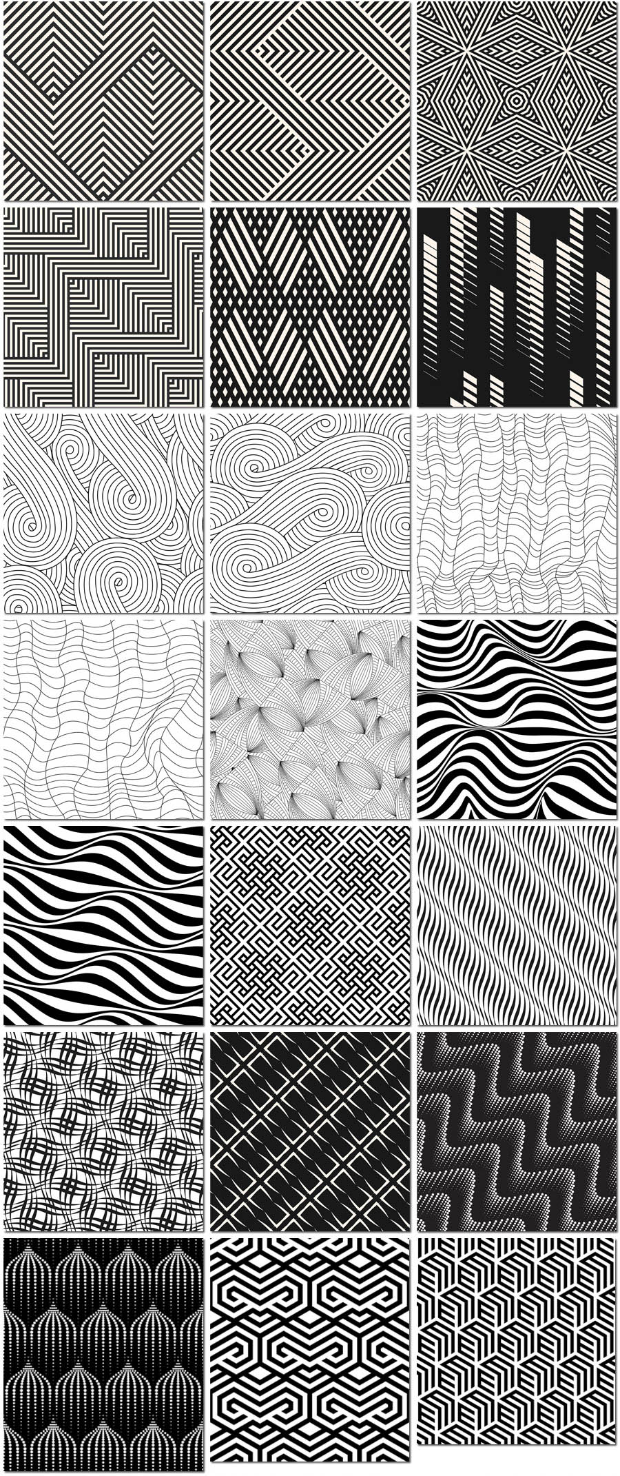 黑白线条四方抽象几何编织图案纹理抱枕印花海报背景设计模板素材