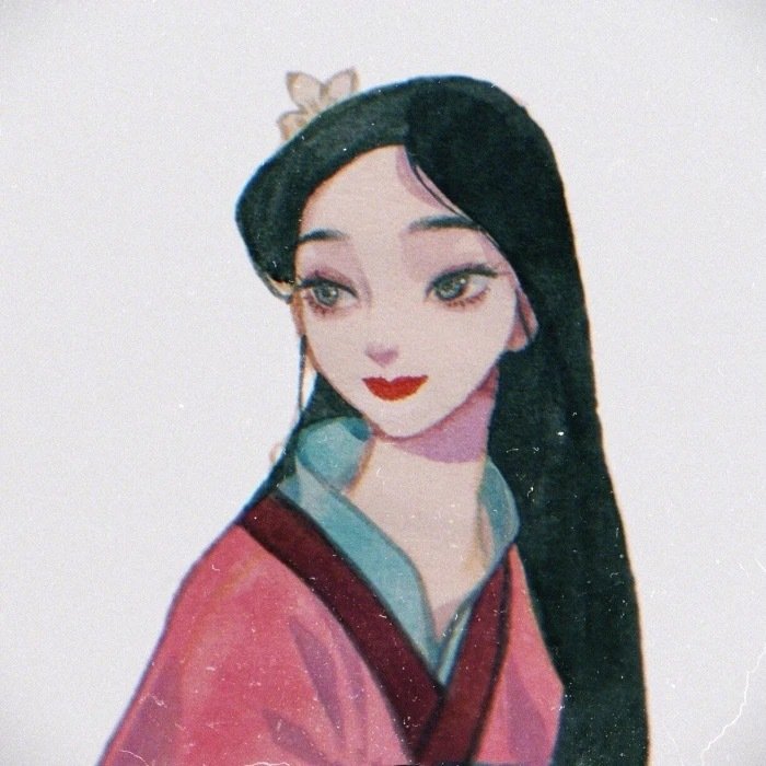 迪士尼公主胶片插画头像 via.-阿莘