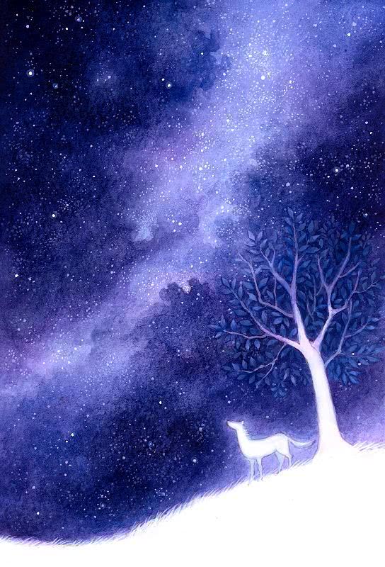 水彩里的童话世界,唯美星空 - 堆糖,美图壁纸兴趣社区