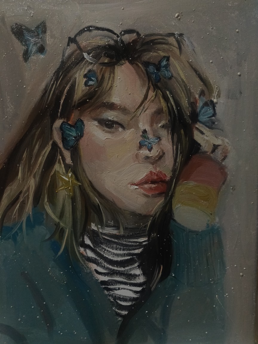自画像油画