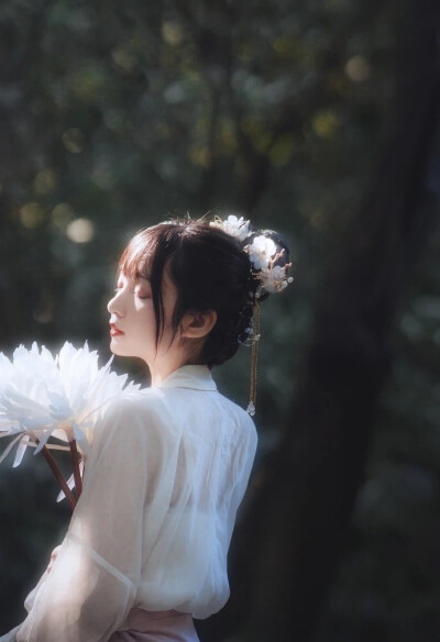 古风写真,清新,唯美,女头,背景,高清壁纸,by.楼语烟.