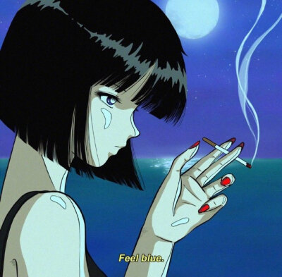 二次元复古风女生插画漫画头像