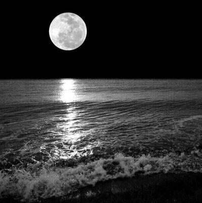 黑夜,孤独,丧,天空,海洋