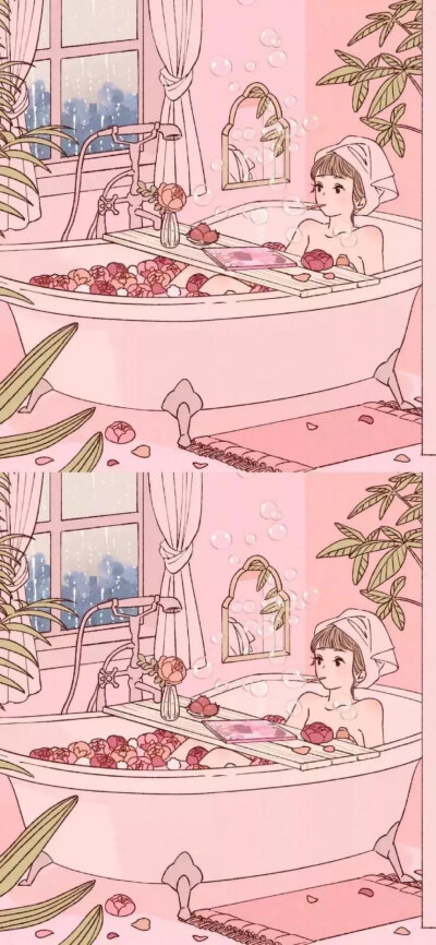 kry-可爱少女心油画手机电脑平板壁纸横屏竖屏