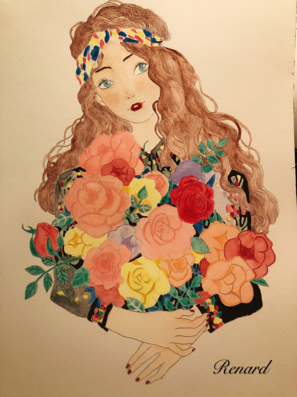 捧花少女 堆糖,美图壁纸兴趣社区