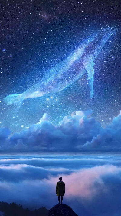 纯色壁纸星空