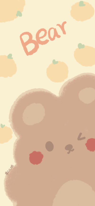 小熊可爱情侣壁纸禁止商用抹水印