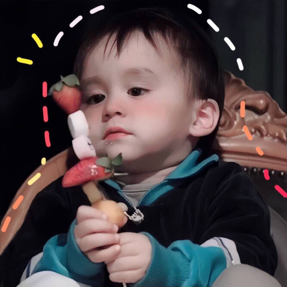 " 让我开心的办法是让你开心 " 萌娃情侣头像