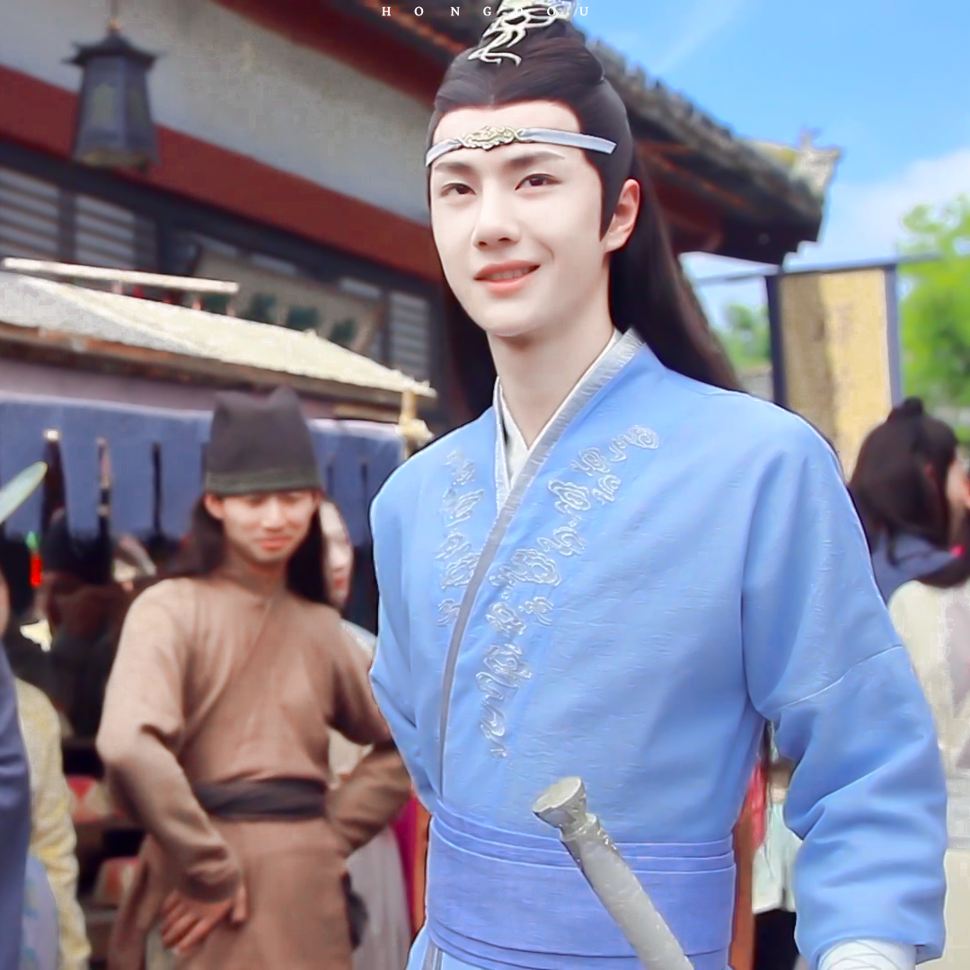 陈情令蓝忘机拍摄花絮 截修 @uniq-王一博(淘气仙叽) cr:5·1碗红豆冰