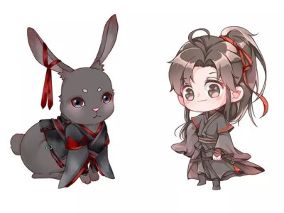 魔道祖师兔子蓝忘机,魏无羡,蓝曦臣,蓝思追,聂怀桑,温宁,金光瑶