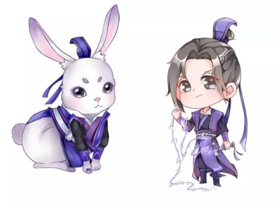 魔道祖师兔子蓝忘机,魏无羡,蓝曦臣,蓝思追,聂怀桑,温宁,金光瑶