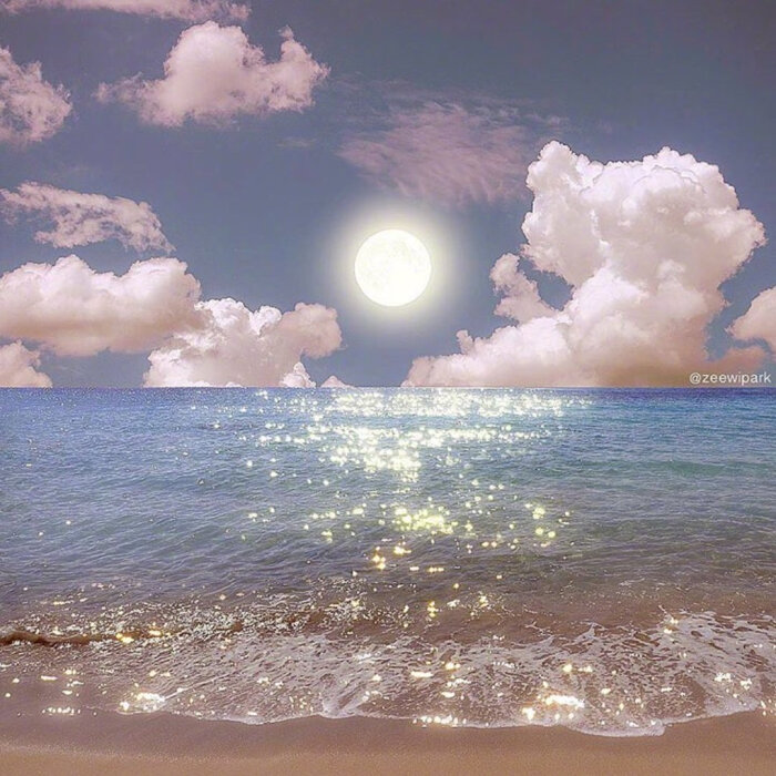 月亮与云,唯美图片