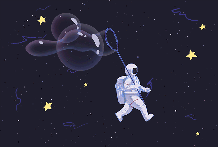 动图|76 |"星星逃逸计划宇航员" - 堆糖,美图壁纸