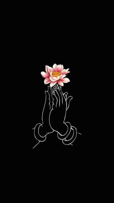 佛手莲花图