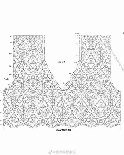背心钩织图解