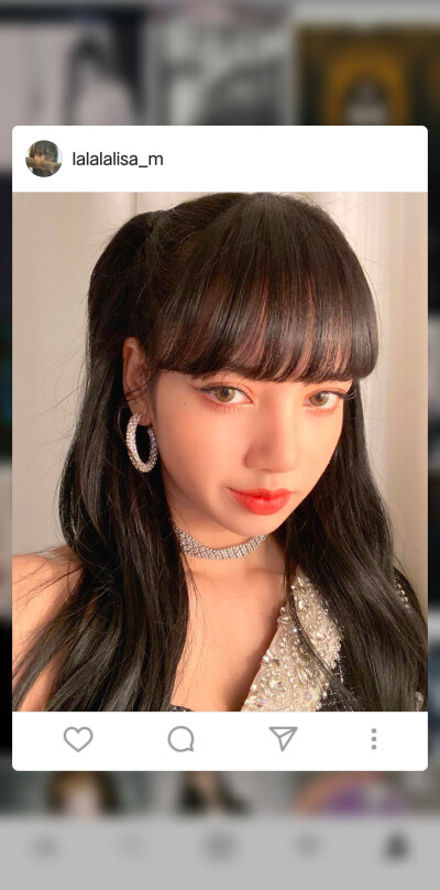 blackpink人间芭比 lisa ins 壁纸图片