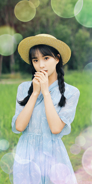 小清新元气美女手机壁纸_超美的元气少女