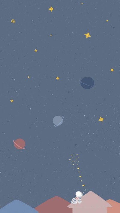 手绘壁纸|宇宙|可爱壁纸